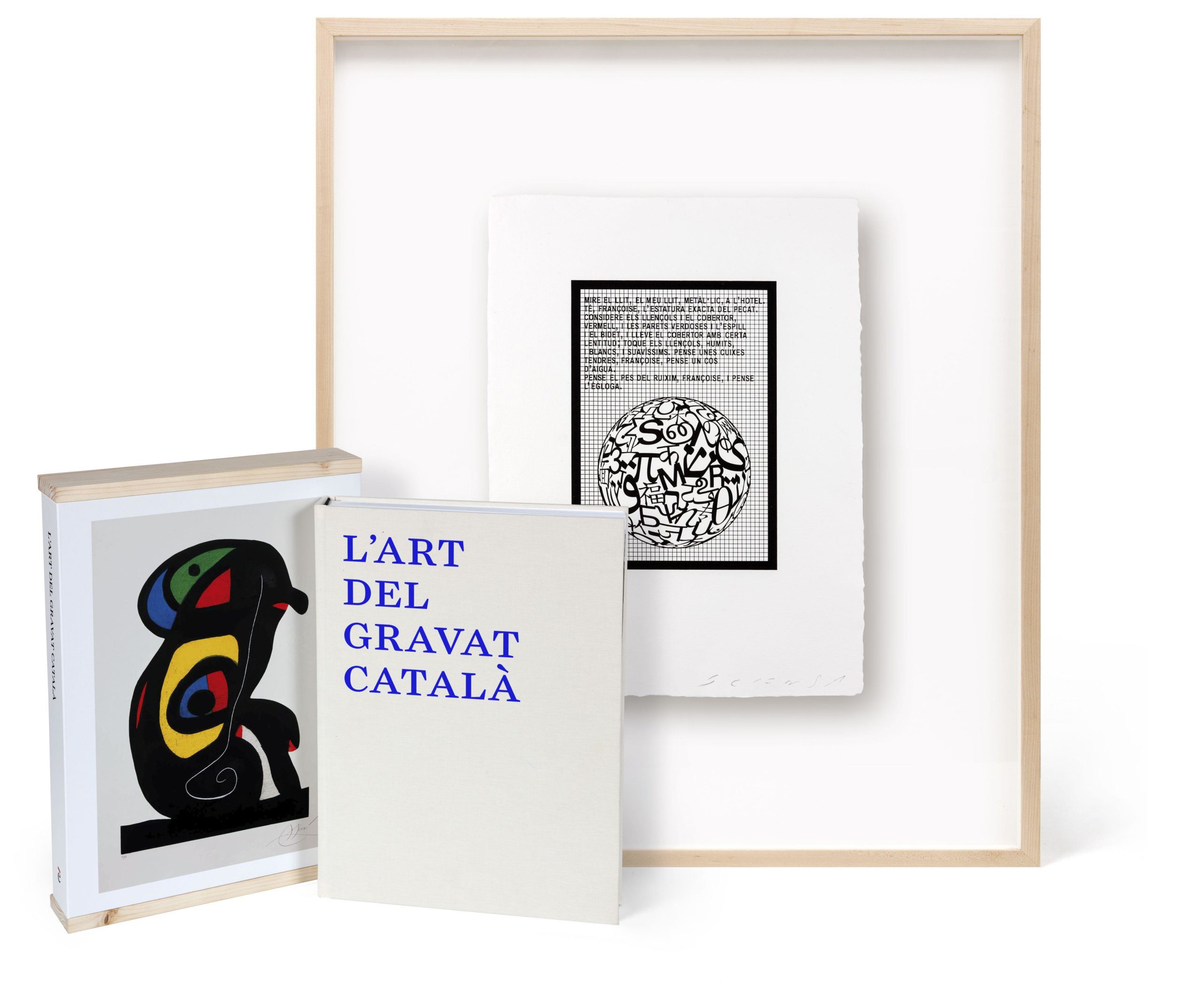 Gravat Mire el llit de Jaume Plensa i l’obra L’art del gravat català Plensa