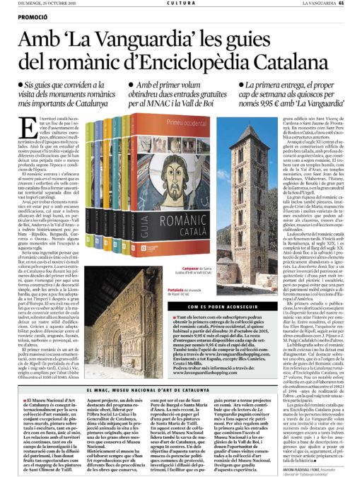 Guies del romànic d’Enciclopèdia Catalana, amb ‘La Vanguardia’
