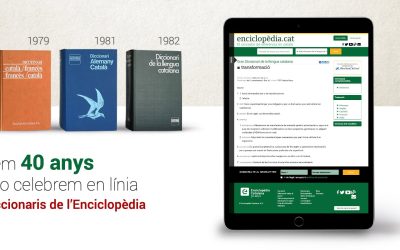 Diccionaris de l’Enciclopèdia celebra els 40 anys del primer diccionari amb un sorteig